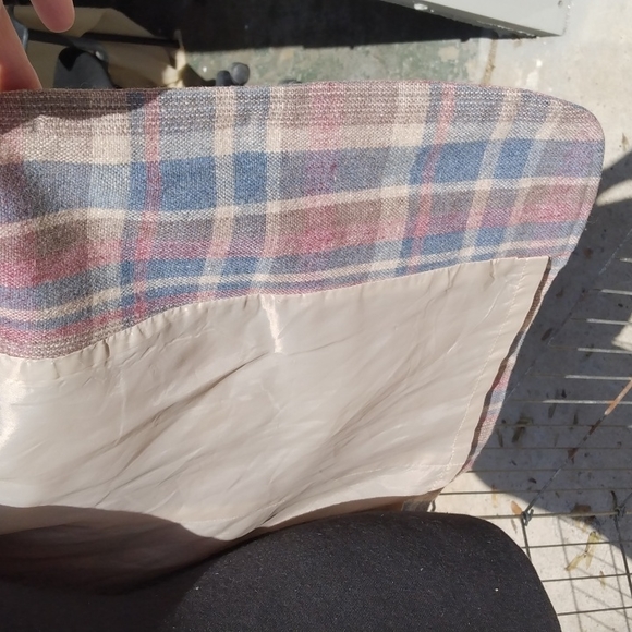 Vintage Women's blazer pink, blue, tan, cream, brown Size Medium - Picture 5 of 6